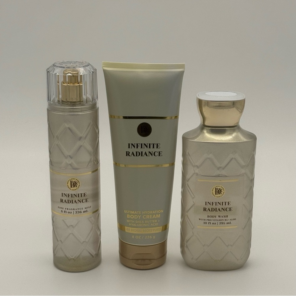 NWT Bath & Body Works Infinite Radiance Everyday Luxuries Body Care Gift Set - Picture 3 of 6